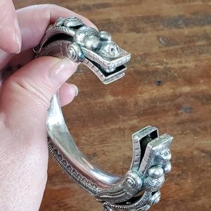 Vintage Sterling Chinese Dragon Bracelet